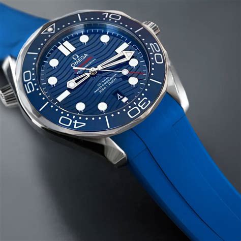 omega rubber strap seamaster